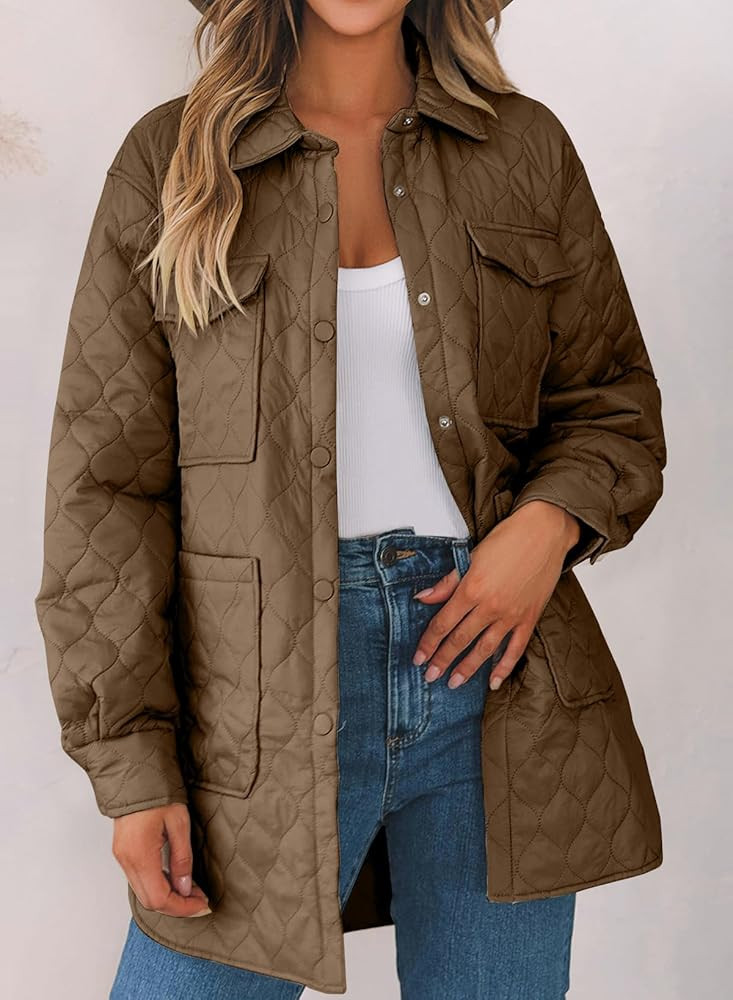 EVALESS Womens Lightweight Diamond Quilted Puffer Jackets | Amazon (US)
