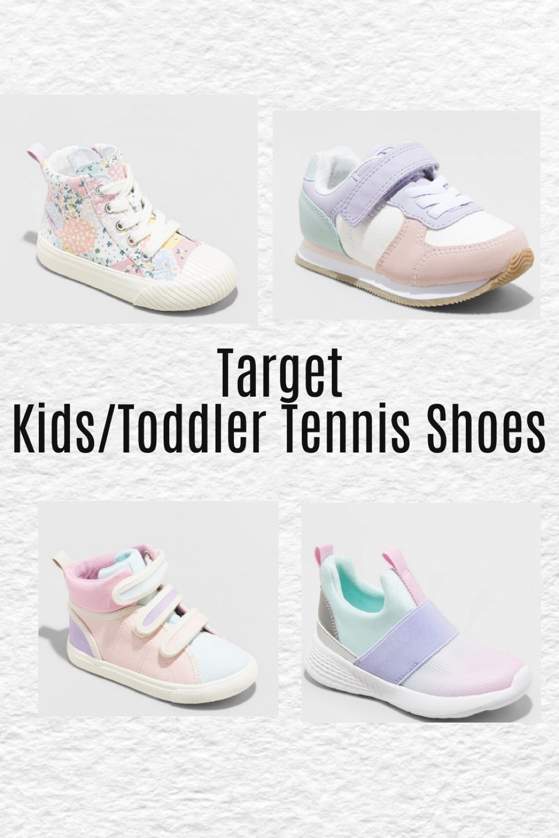I am loving targets little girls and toddler tennis shoes I actually wish I could get some of these for myself! 