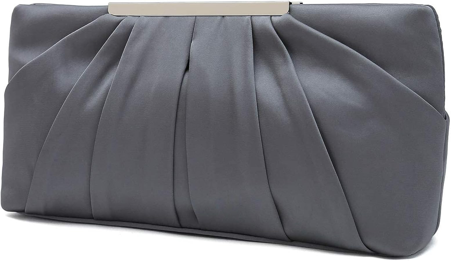 CHARMING TAILOR Clutch Evening Bag Elegant Pleated Satin Formal Handbag Simple Classy Purse for W... | Amazon (US)