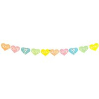 Valentine's Day Home Decor Banner, Conversation Heart Glitter Banner | Etsy (US)