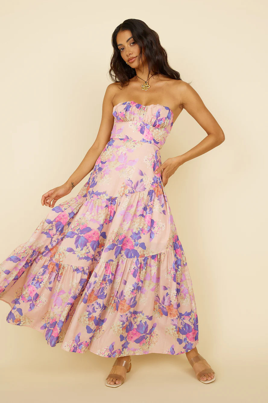 Hear Me Now Maxi Dress Pink | Fortunate One