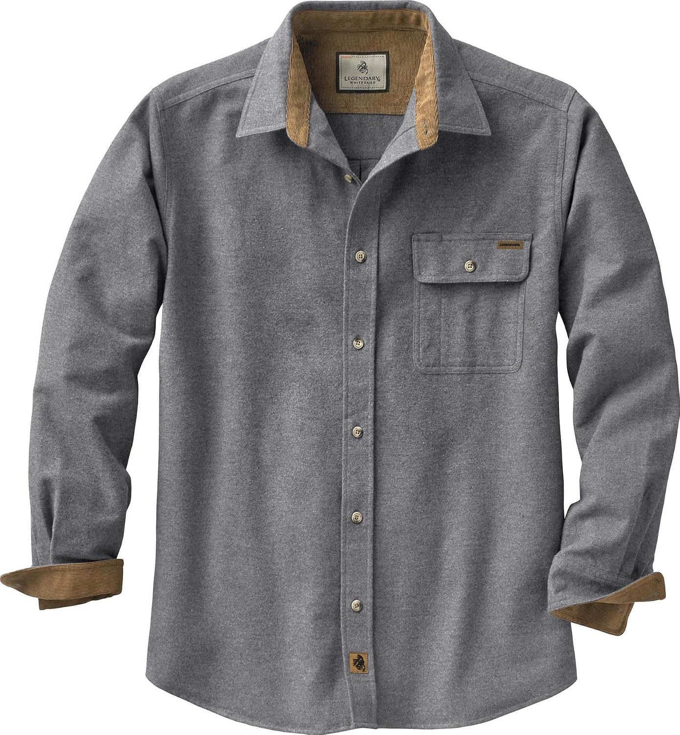 Legendary Whitetails Mens Flannel Long Sleeve Button Down 100% Cotton Shirt | Amazon (US)