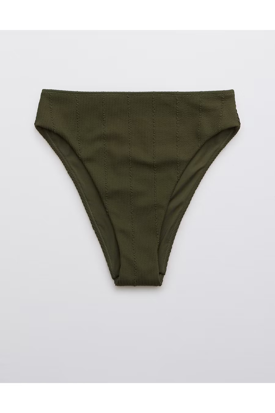 Aerie Crinkle High Cut Cheeky Bikini Bottom | American Eagle Outfitters (US & CA)