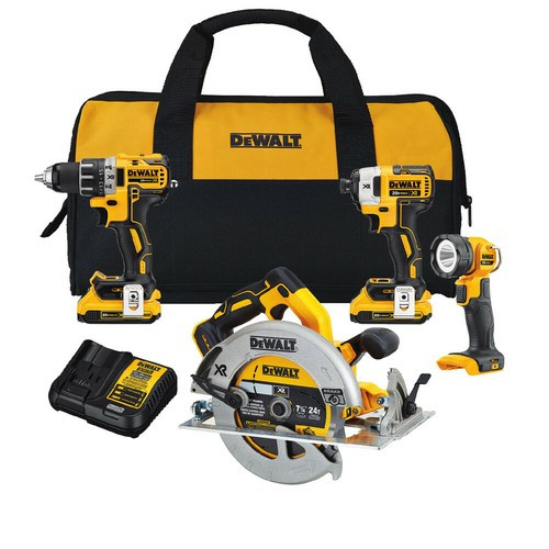 Details about   DEWALT 20V MAX XR Compact 4-Tool Combo Kit DCK483D2R Certified Refurbished | eBay US