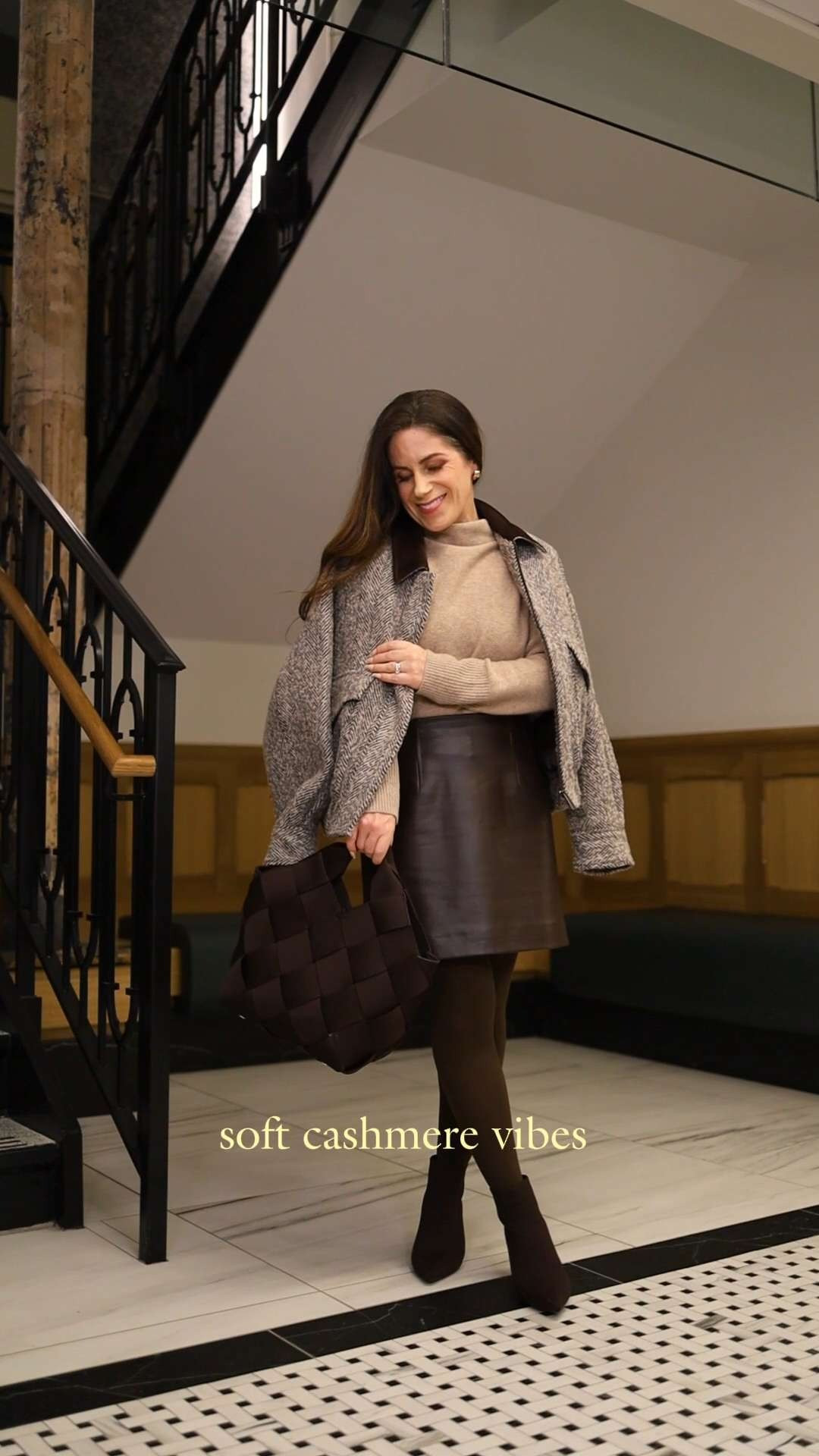 Boring outfits don’t need more stuff — they need texture. That’s the difference between “meh” and work of art ✨ The woven Sol & Selene bag was the turning point — suddenly the tweed, faux leather, and cashmere all started speaking the same language.
Style is about composition, not complication.

The bag comes with a durable cross-body strap and a zippered pouch for inside organization.

PS - How cute is this tweed bomber jacket from Fabrique? They have petite sizing (I'm in the XSP). 

neutral outfits | date night outfit | cross body bag | handbag | tweed bomber jacket | cashmere

 

 #LTKgrwm #LTKootd #LTKPetite