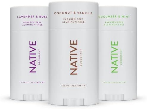 Native Deodorant | Natural Deodorant for Women and Men, Aluminum Free with Baking Soda, Probiotic... | Amazon (US)