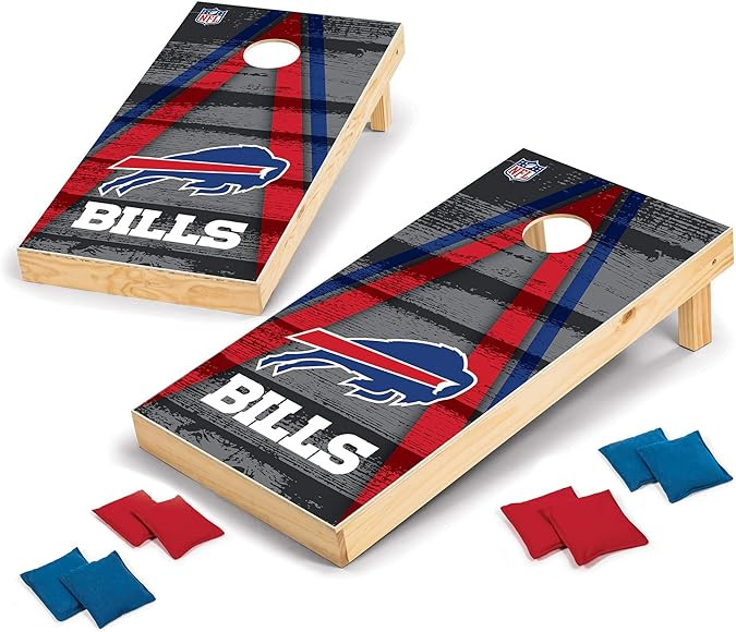 NFL Pro Football 2' x 4' Wood Direct Print Tournament Cornhole Set by Wild Sports, Comes with 8 B... | Amazon (US)