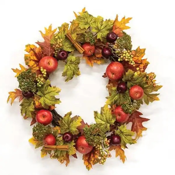 Harvest Apple & Cinnamon Wreath 24" - 12"D | Bed Bath & Beyond