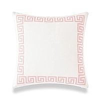 Hofdeco Coastal Patio Indoor Outdoor Lumbar Pillow Cover ONLY for Backyard, Couch, Sofa, Pink Greek  | Amazon (US)
