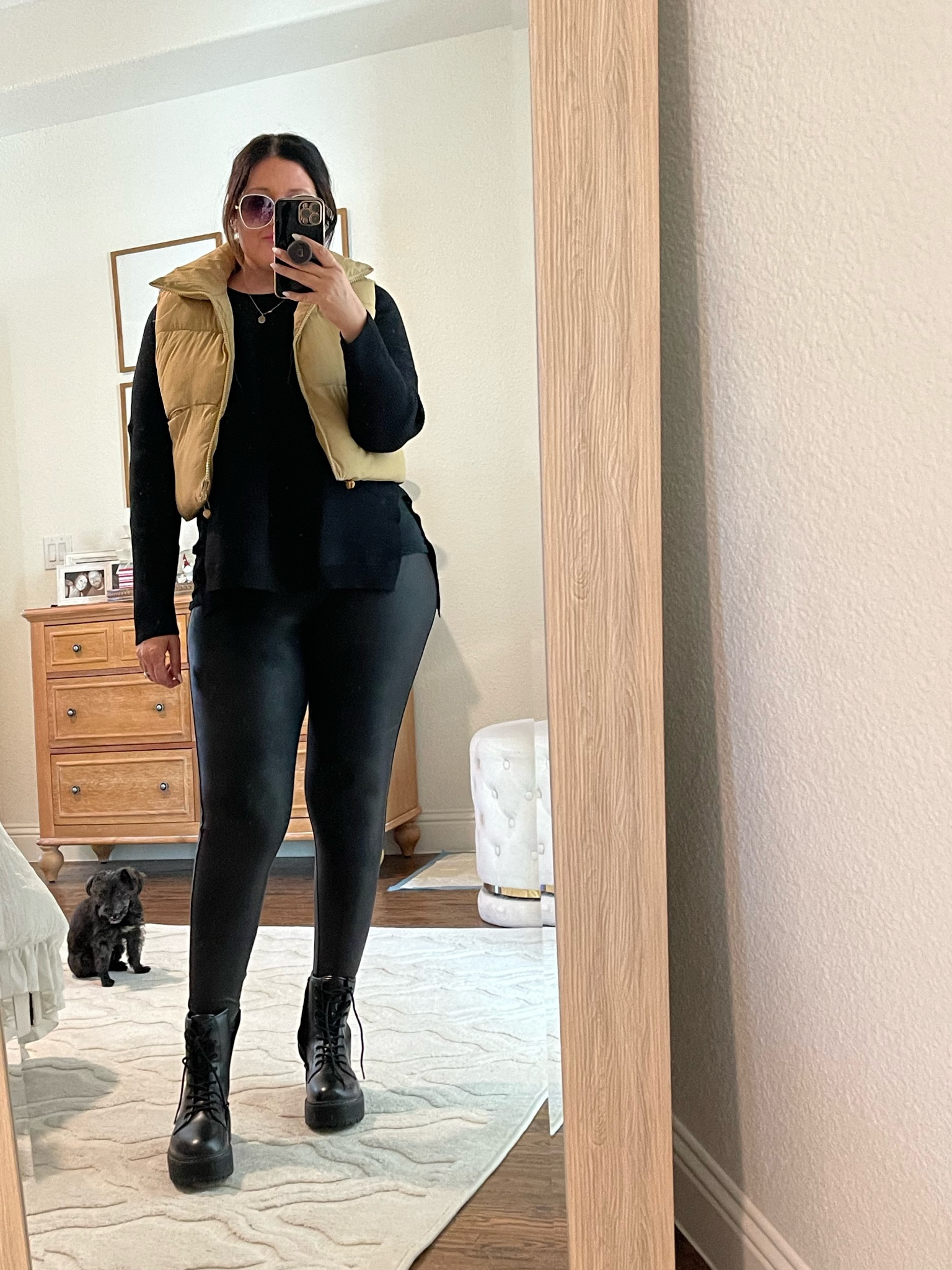 Loving this puffer best from Amazon! The top underneath is legging friendly and came from Amazon too! Paired with spanx faux leather leggings and target combat boots 

#LTKsalealert #LTKstyletip #LTKSeasonal