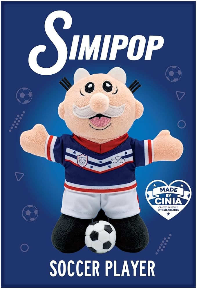 Dr. Simi Simipop USA Soccer Player Keychain – USA-Inspired Soft Mini Character | Collectible Fa... | Amazon (US)
