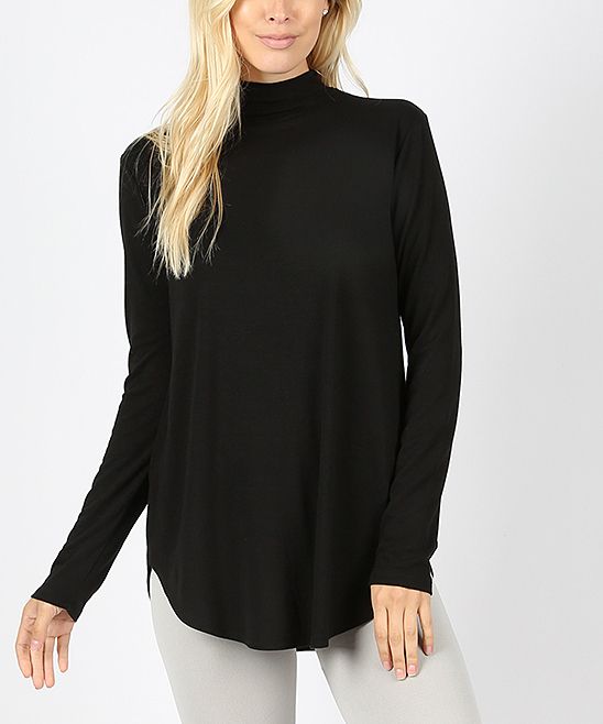 Black Turtleneck - Women | zulily