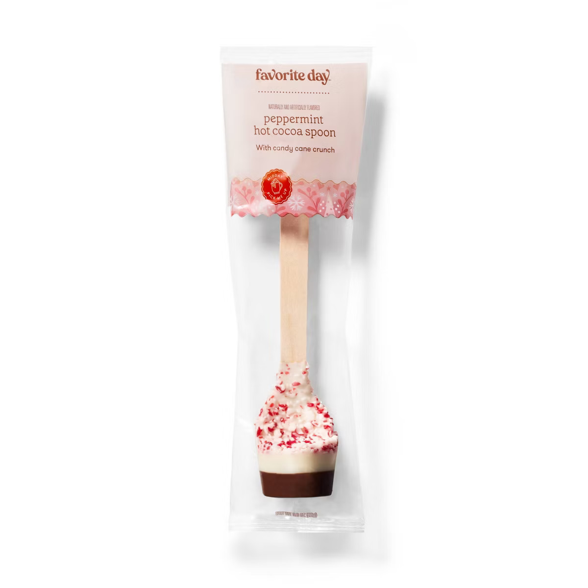 Christmas White Chocolaty Coated with Peppermint Hot Cocoa Spoon - 0.8oz - Favorite Day™ | Target