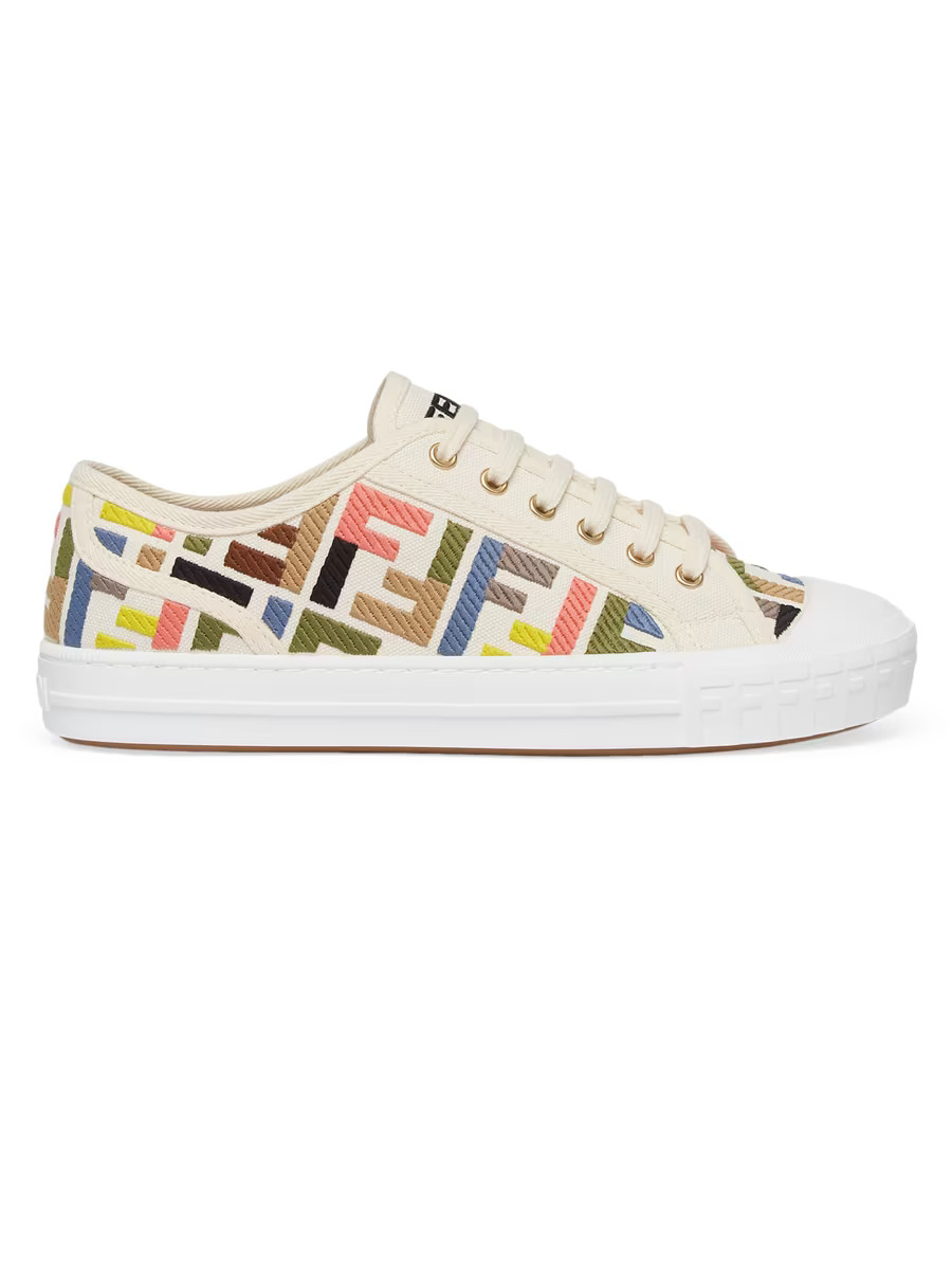 Domino Embroidered Low-Top Sneakers | Saks Fifth Avenue