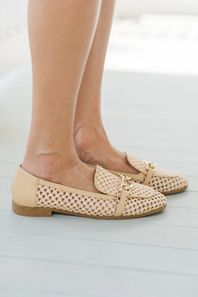 Stick To Your Word Natural Woven Loafer Flats | The Mint Julep Boutique