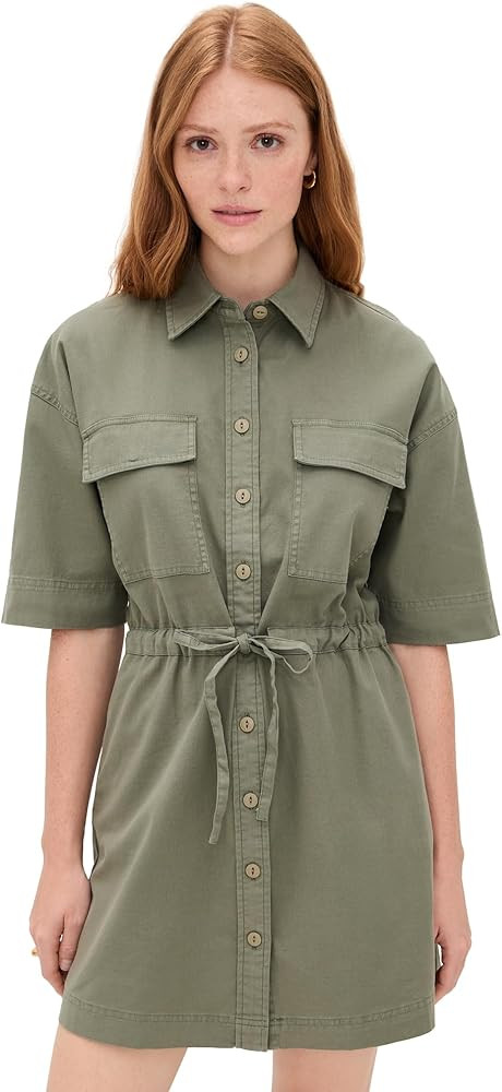 Faherty Women's Utility Twill Mini Shirtdress | Amazon (US)