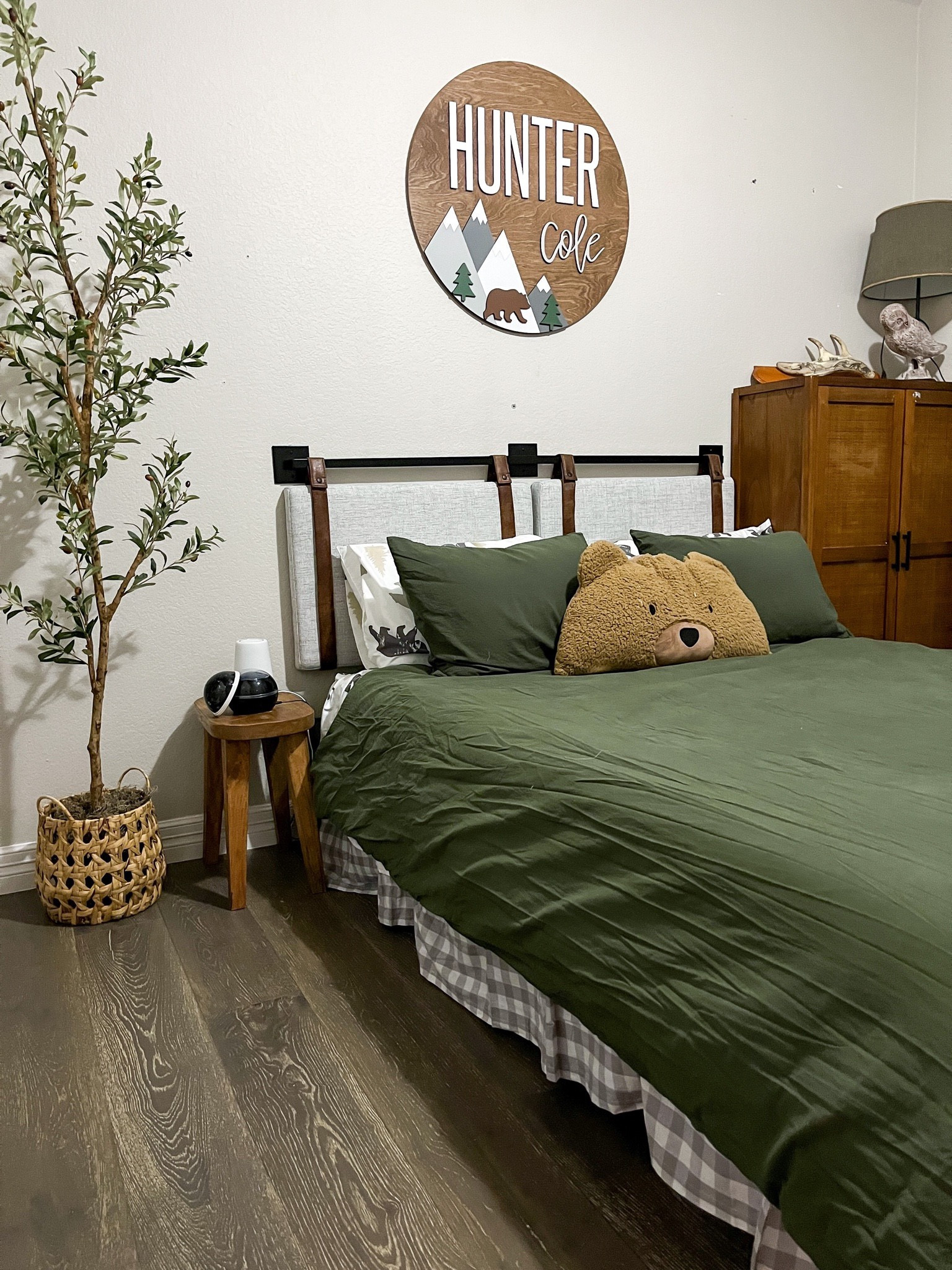Boys room with olive tree in corner 

#LTKkids #LTKsalealert #LTKhome