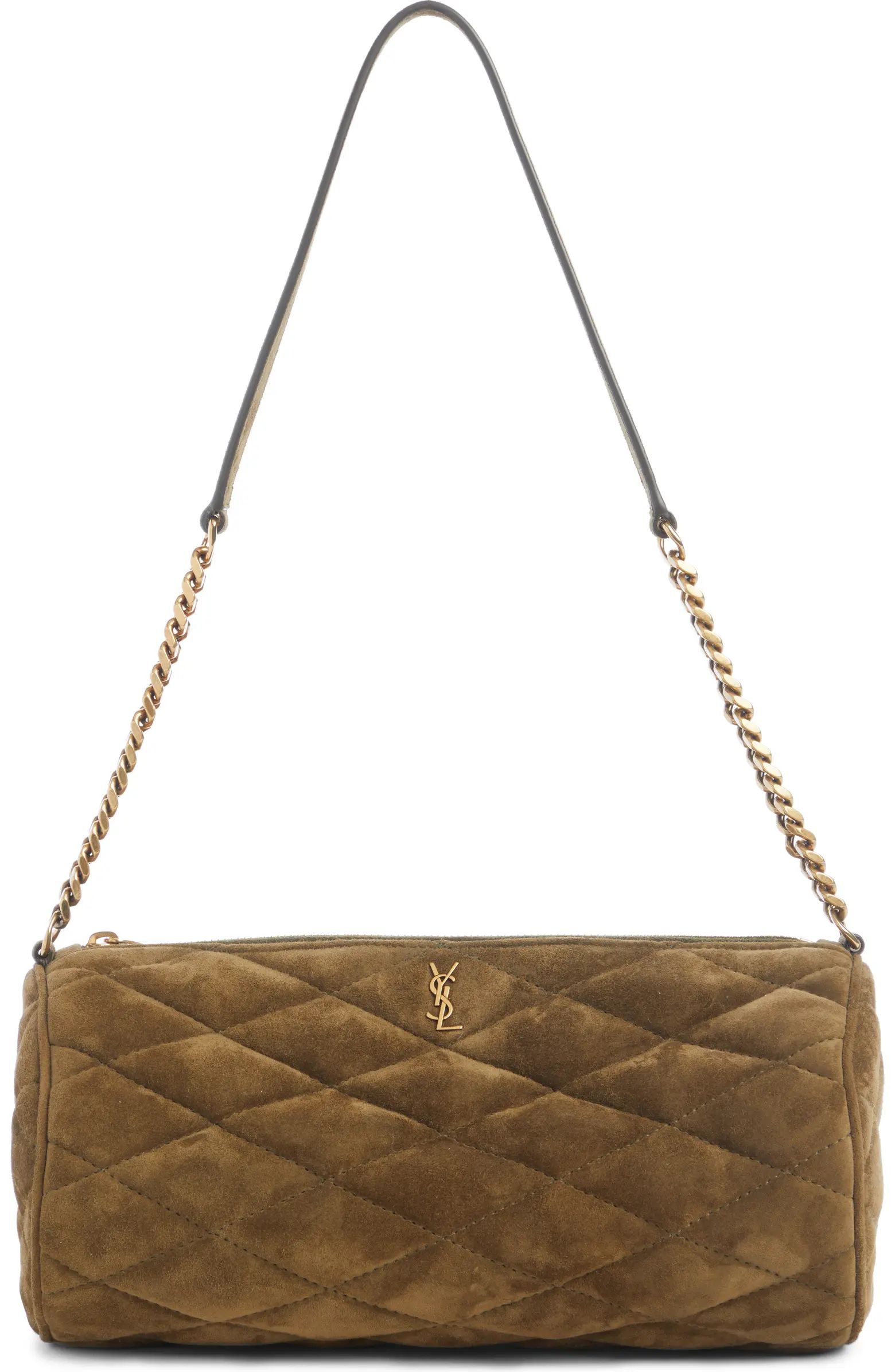 Small Sade Quilted Suede Tube Bag | Nordstrom