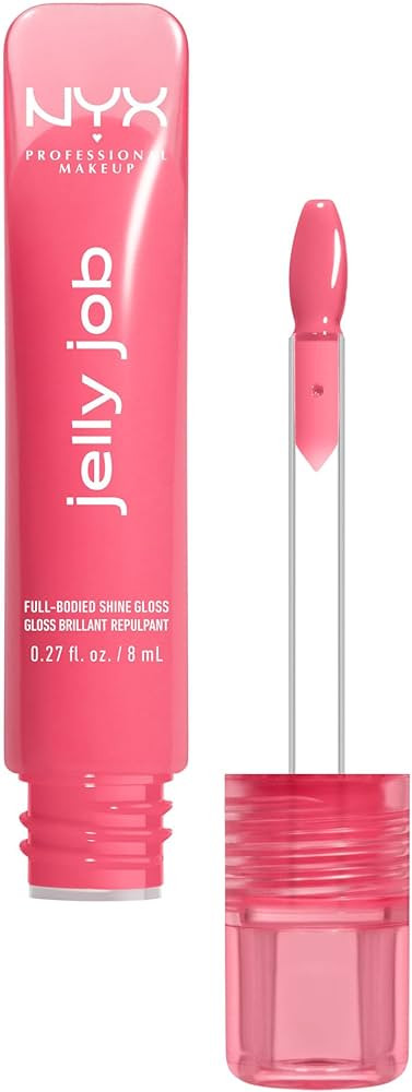 NYX Professional Makeup Lip Gloss, Jelly Job Full-Bodied Shine Gloss, Lip-Smoothing Shine, Hyper-... | Amazon (CA)