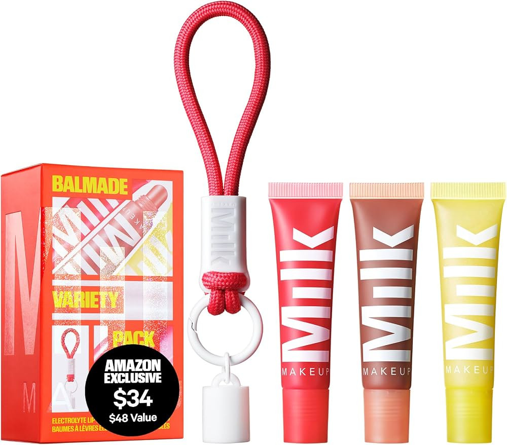 Milk Makeup Balmade Electrolyte Lip Balm \u2013 Hydrating, Sheer Gloss Nourishes + Replenishes Mo... | Amazon (US)