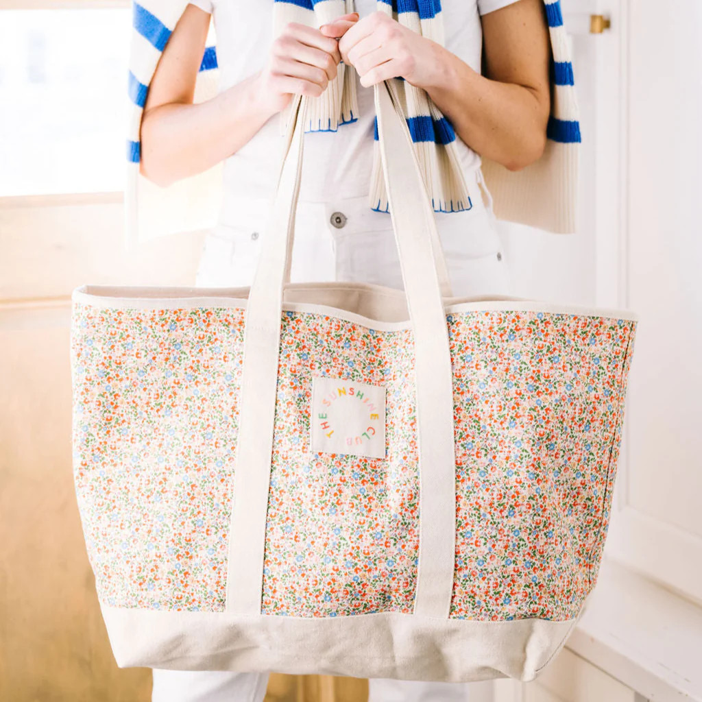 Floral Canvas Tote | Sunshine Tienda