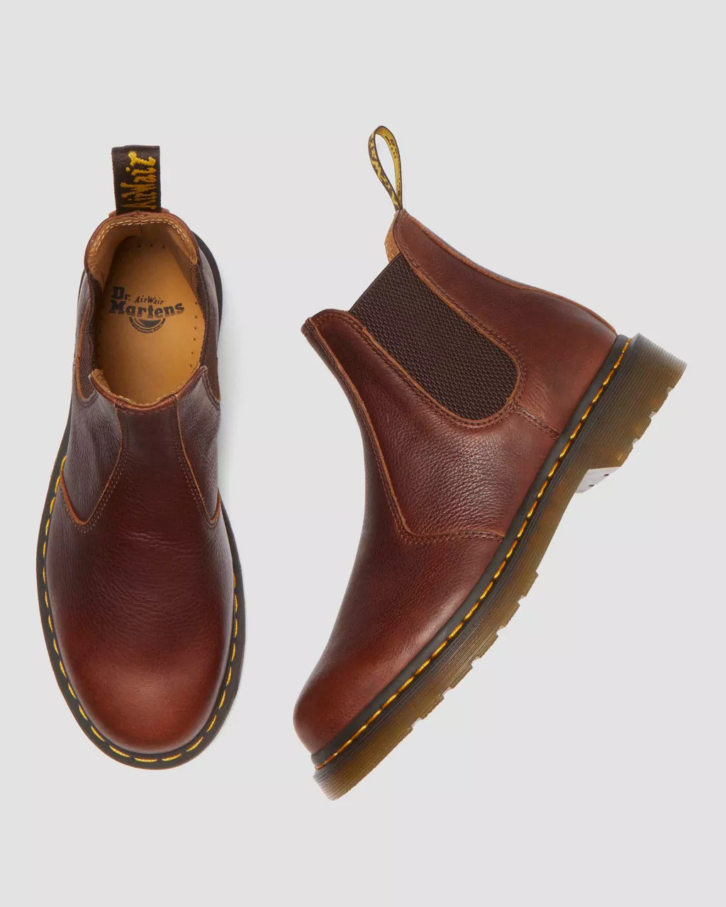 2976 Ambassador Leather Chelsea Boots in Cashew | Dr. Martens | Dr. Martens