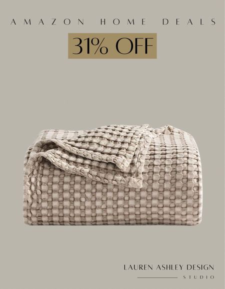 31% off on this Bedsure Cotton Waffle Weave Throw Blanket - Lightweight Breathable Blanket of Rayon Derived from Bamboo for Hot Sleepers, Luxury Throws for Bed, Couch and Sofa, Taupe, 50x70 Inches

#LTKsalealert #LTKfindsunder50 #LTKhome