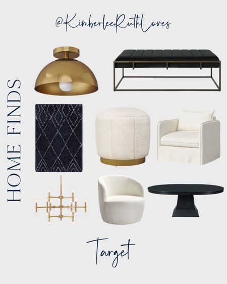 These black, white, and gold decor plus furniture will help elevate your home!

#targetfinds #homeinspo #modernhome #livingroomrefresh

#LTKhome #LTKfamily #LTKFind