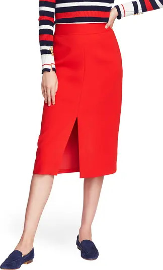 Front Slit Crepe Pencil Skirt | Nordstrom