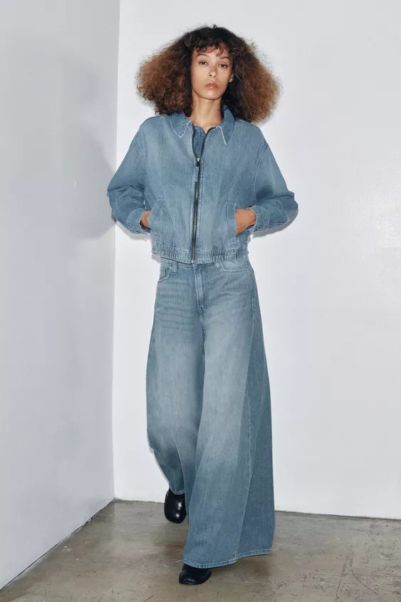 ZW COLLECTION HIGH-RISE BAGGY JEANS | Zara US