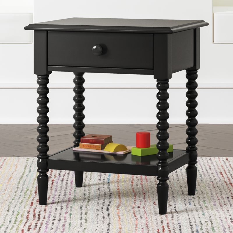 Kids Jenny Lind Black Nightstand + Reviews | Crate and Barrel | Crate & Barrel