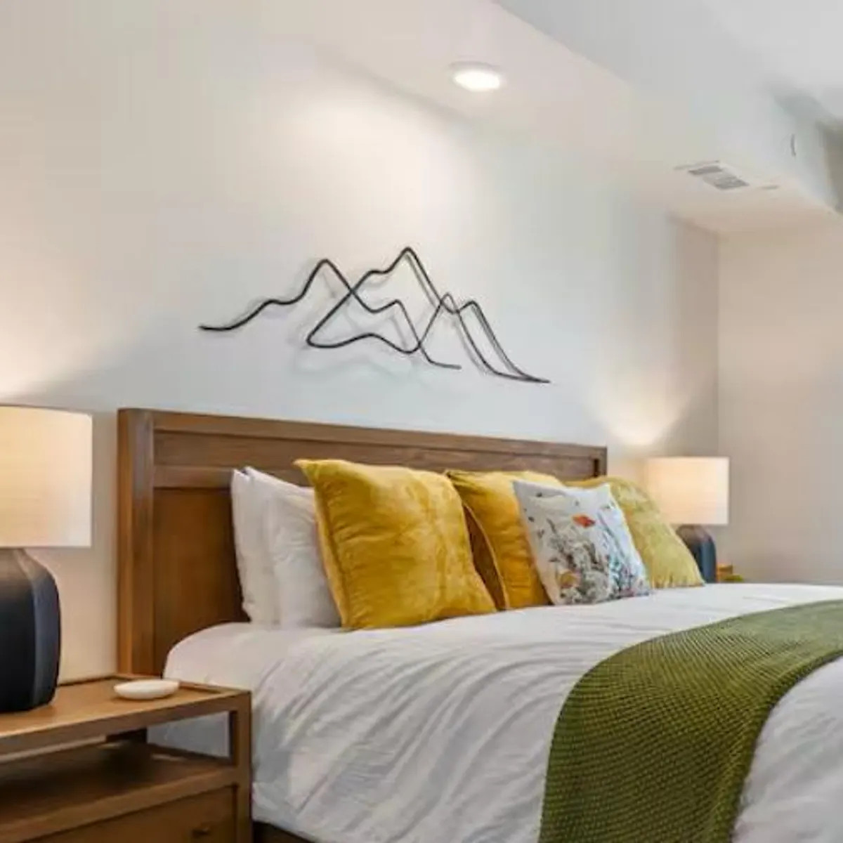 Minimalist Mountain Metal Wall Art - Modern Mountain Home Decor - Gift for Climber - Etsy | Etsy (US)