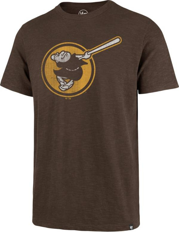 '47 Men's San Diego Padres Brown Grit Scrum T-Shirt | DICK'S Sporting Goods | Dick's Sporting Goods
