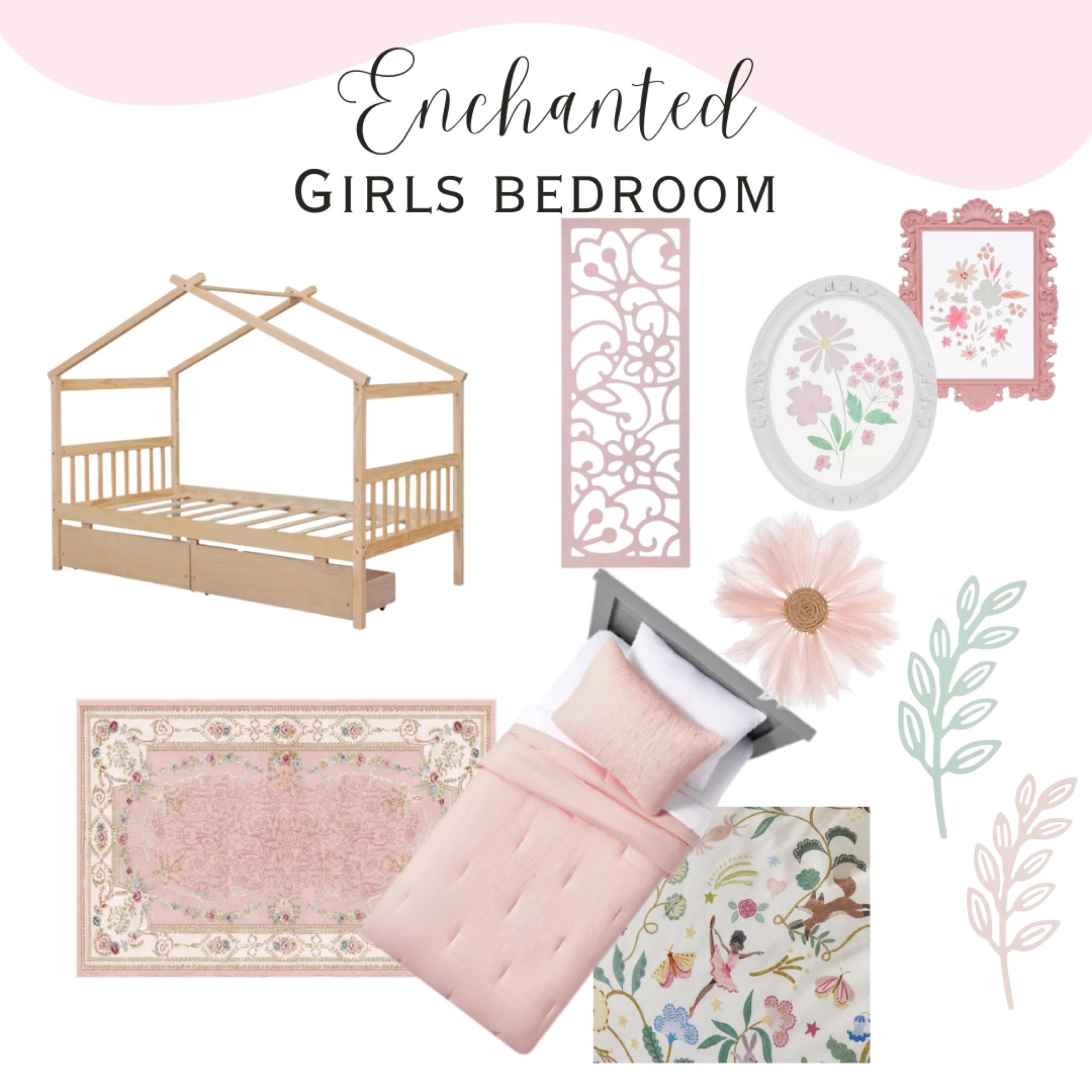 Girls bedroom inspo 🌺 

Toddler bedroom. Girl bedroom. Floral bedroom  

#LTKKids #LTKBaby #LTKHome