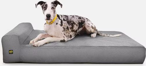 K9 Ballistics Tough Ripstop Orthopedic Bolster Dog Bed, Light Gray Velvet, XX-Large | Chewy