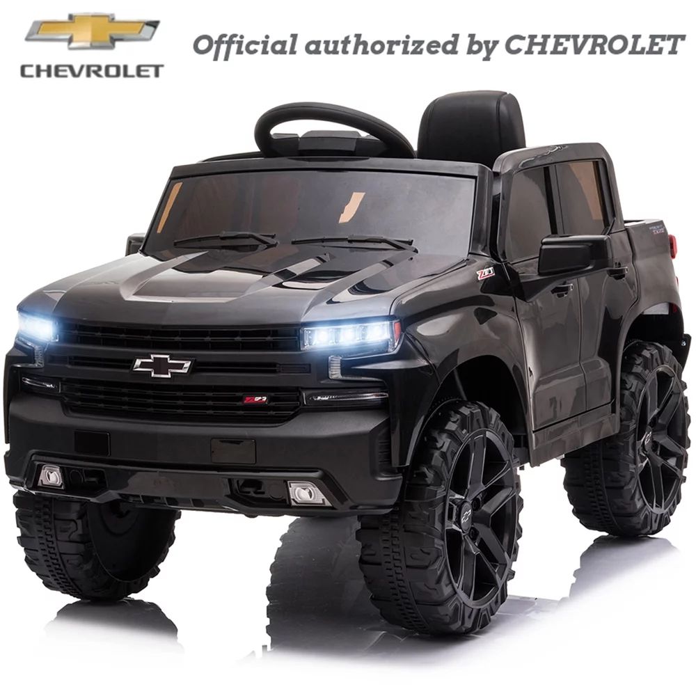12V Kids Ride On Car Truck with Remote Control, Chevrolet Silverado Electric Cars Motorized Vehic... | Walmart (US)