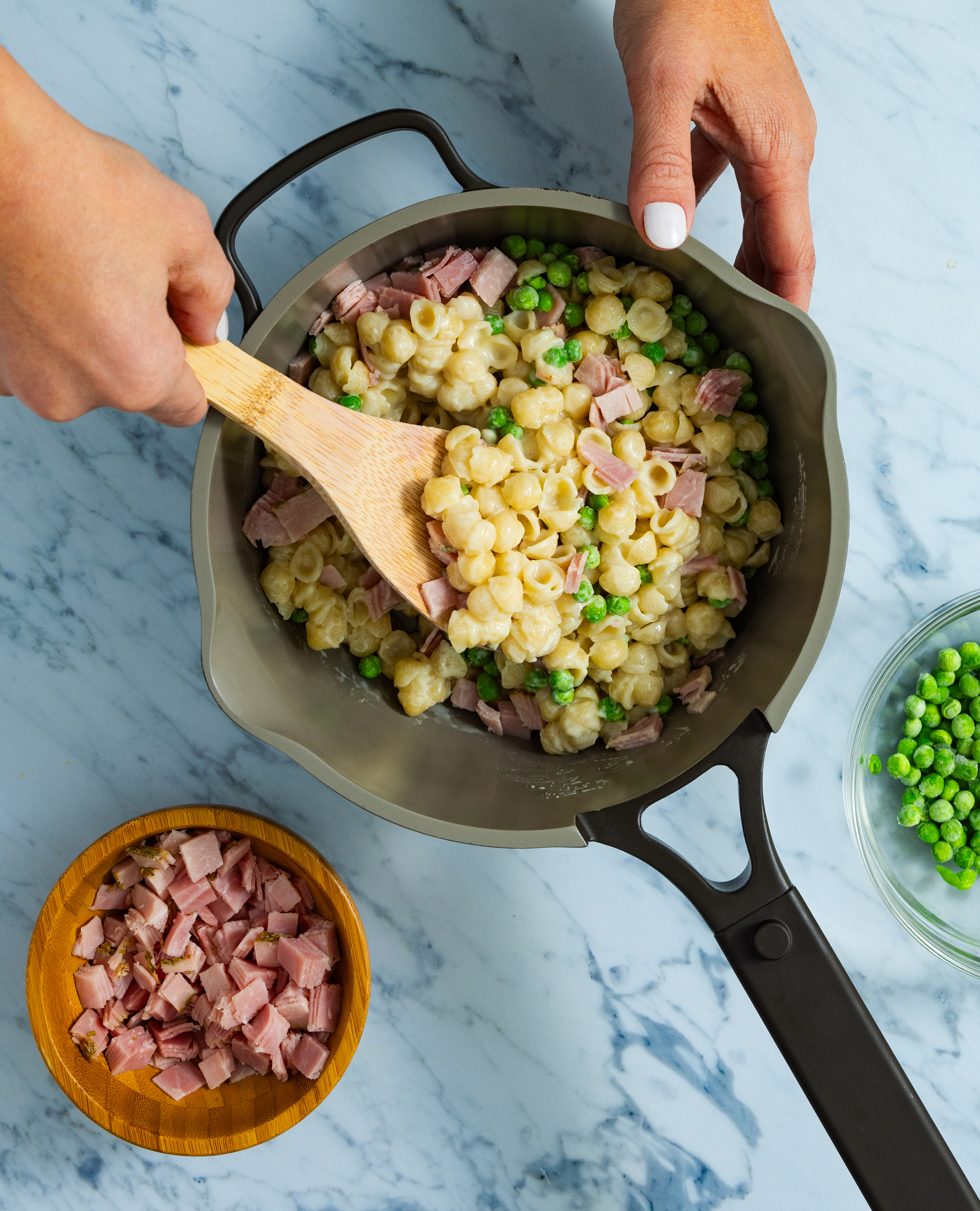 The Perfect Pot from OurPlace is a staple in our school lunch routine. I use it all the time for quick meals like mac and cheese with peas and ham. It’s the perfect size, heats evenly, and cleanup is a breeze. So helpful on busy mornings.
#homeandkindcookbook #schoollunch 

 #LTKKids #LTKFamily
