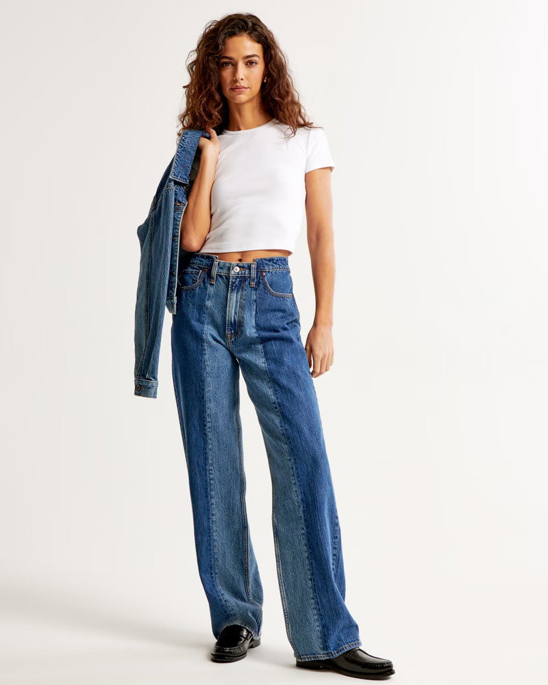 High Rise Loose Jean | Abercrombie & Fitch (US)