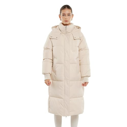 PUFFIT Long Puffer Jacket for Women,2024 Thickened Winter Coat Hooded with Deep Pockets, Ladies Warm Winter Jacket | Amazon (US)