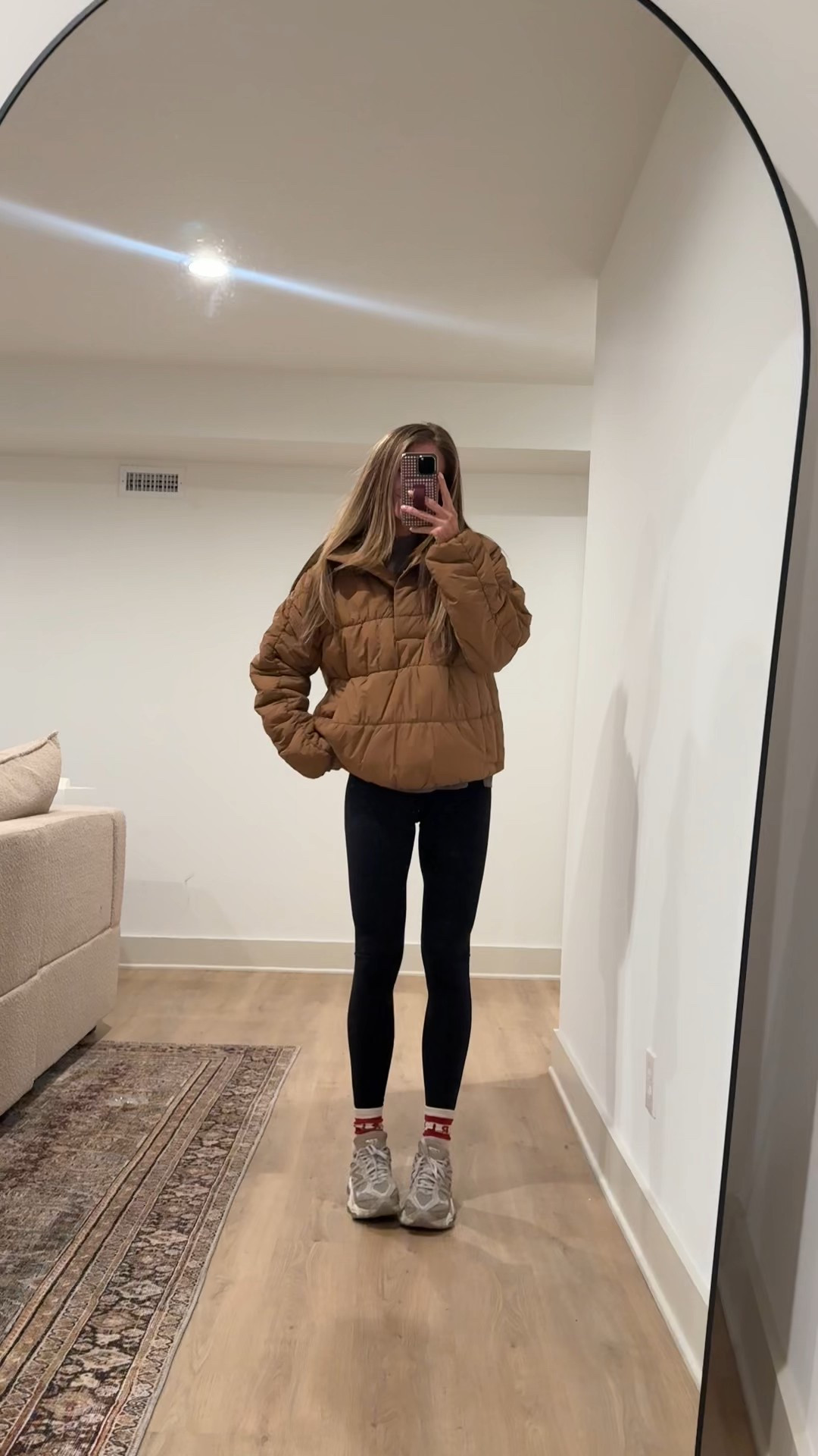 Outfit I wore today as a toddler pregnant mom! 
Pullover is like pillow! So soft and not bulky. I could sleep in this 🤣 Size medium for length 
Top underneath runs bigger. Wearing medium 
Medium tall in leggings for bump




Tall girl friendly, bump friendly, Athleta, FP movement 

#LTKActive #LTKdayinmylife #LTKootd