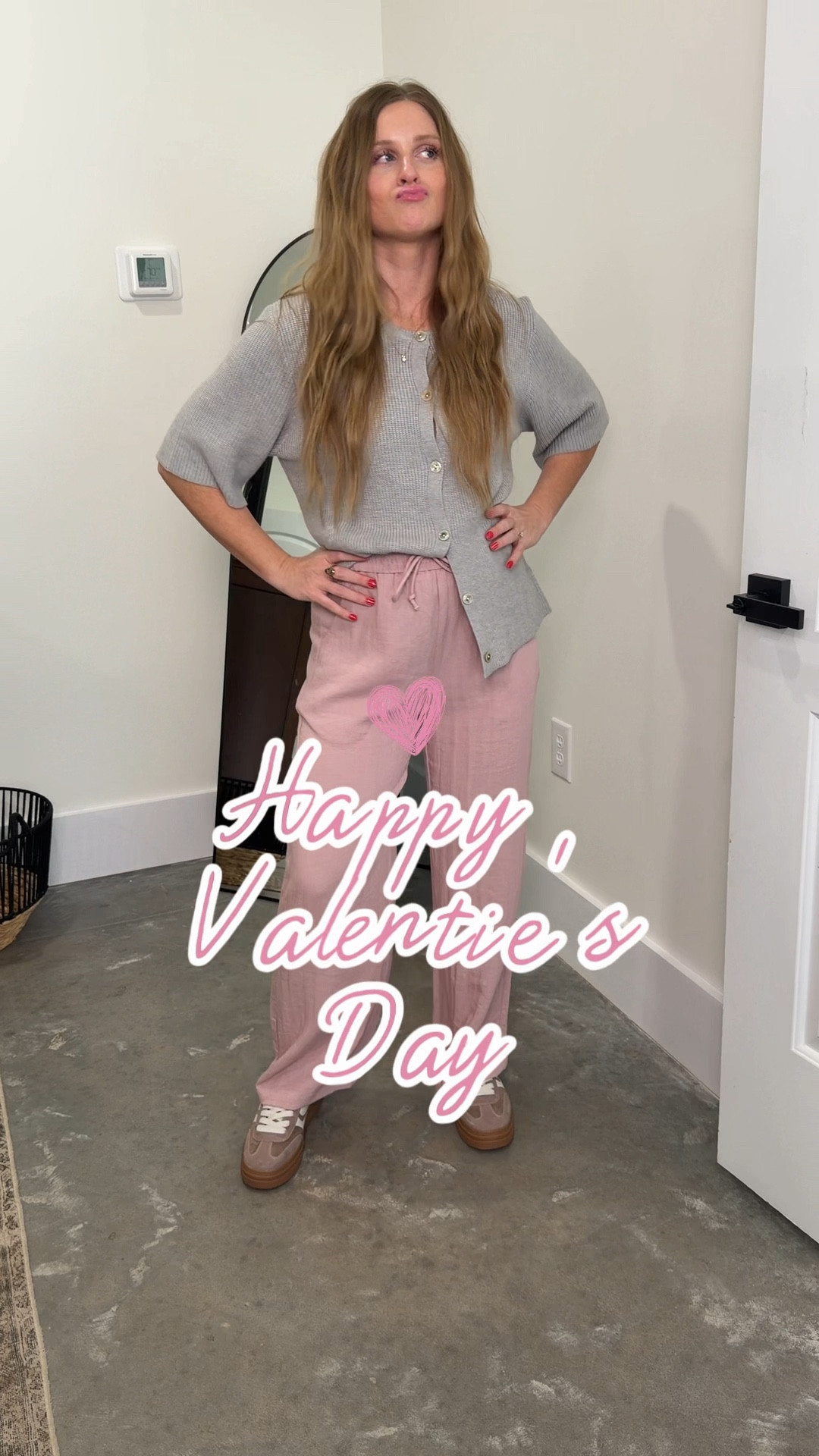 Valentine’s Day but make it comfy ✨
Styling my pink linen pants with a soft grey short sleeve cardigan for a look that’s equal parts cute and practical. Whether it’s classroom parties, coffee runs, or a casual date night — this one just works.

Proof you don’t need red to feel festive 💕

Would you wear this for Valentine’s Day or are you team classic red? 💌


Valentine’s Day outfit, pink linen pants outfit, Halara pink pants, casual Valentine’s Day look, mom style outfit, comfy chic outfit, neutral outfit inspo, everyday spring outfit, pink and grey outfit, affordable fashion finds

#LTKgrwm #LTKValentine #LTKPetite