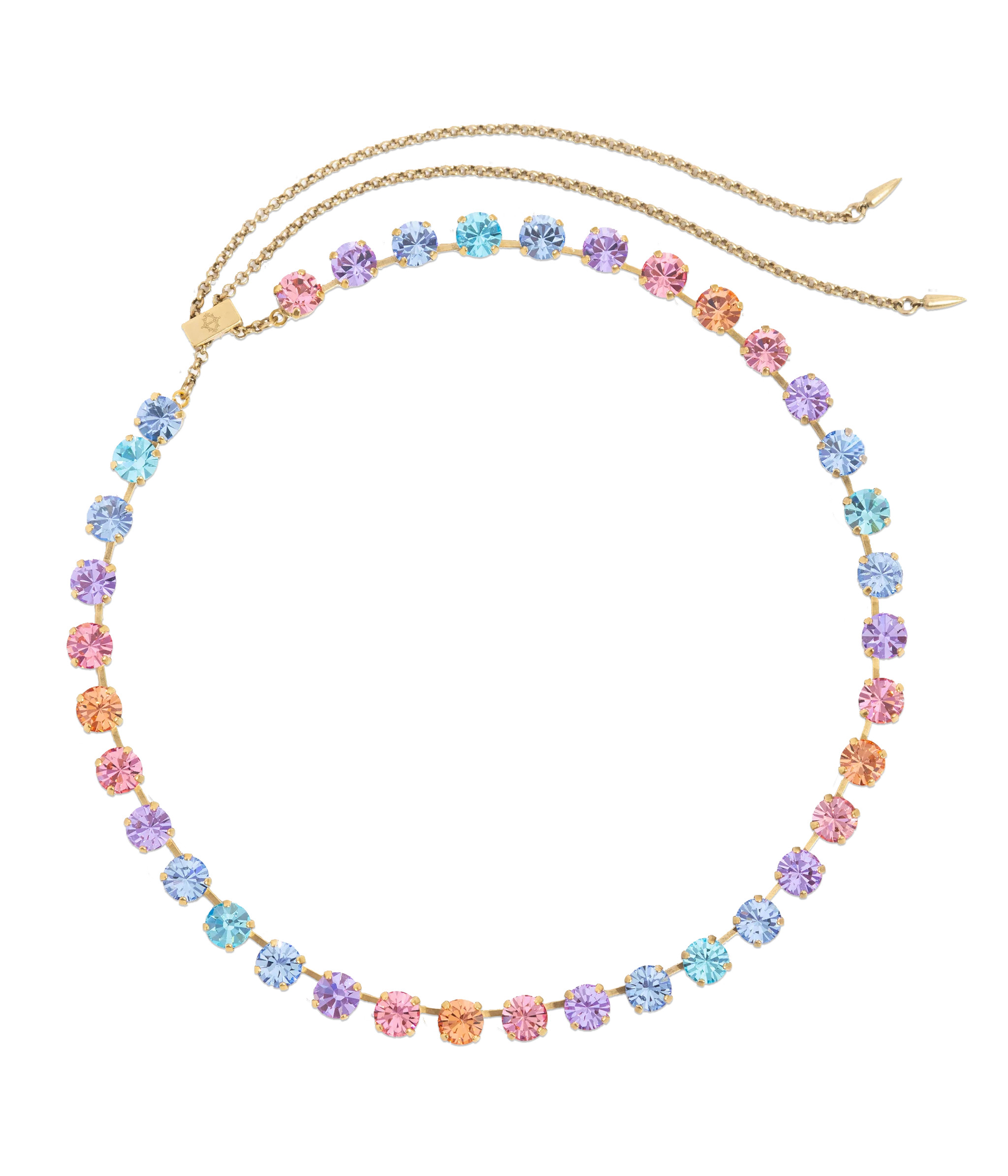Arista Slider Necklace in Cotton Candy Ombré | Loren Hope Designs
