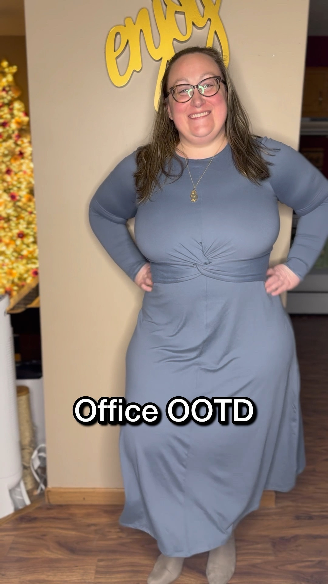 Dress is ON SALE for under $25 right now!! I’m wearing the dress in blue in a size XL, and it’s so good and comfy that I have it in black as well! For reference, I’m 5’1” and usually between sizes 12-16 in most stores.

#LTKMidsize #LTKSaleAlert #LTKPetite