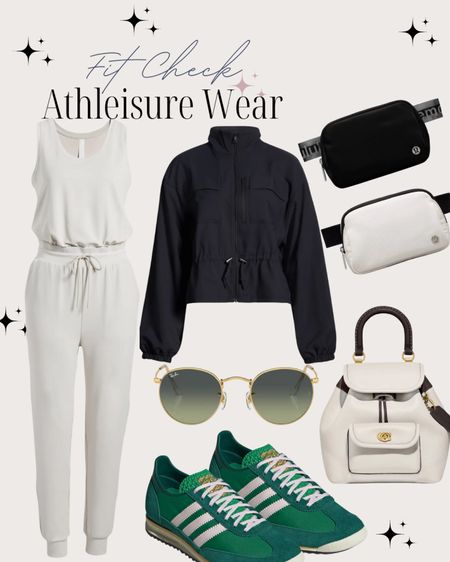 Athleisure outfit that’s so cute and effortless!! Loving these new Samaba’s in this green and they also come in red!! Perfect pop of color to your outfit 

#LTKtravel #LTKstyletip #LTKshoecrush