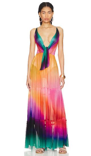 Cosmea Maxi Dress in Multicolor | Beach wedding guest dress beach wedding dress gala dress ball gown | Revolve Clothing (Global)