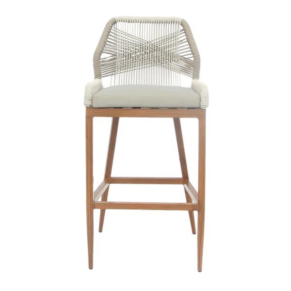 Bess Patio Bar Stool with Cushion | Wayfair Professional