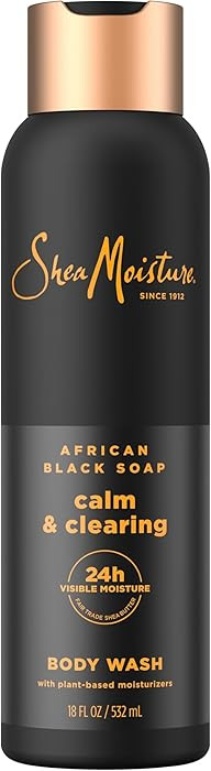 SheaMoisture African Black Soap Body Wash Calm and clearing body wash for 24H Visible Moisture fo... | Amazon (US)