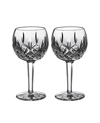 Lismore Balloon Wine Glasses 8 Oz, Set of 2 - Macy's | Macy's