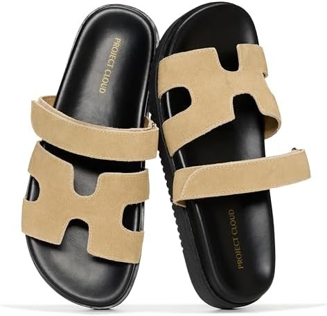 Project Cloud 100% Genuine Leather Sandals for Women Footwear - Stylish Womens Sandals with Plush... | Amazon (US)