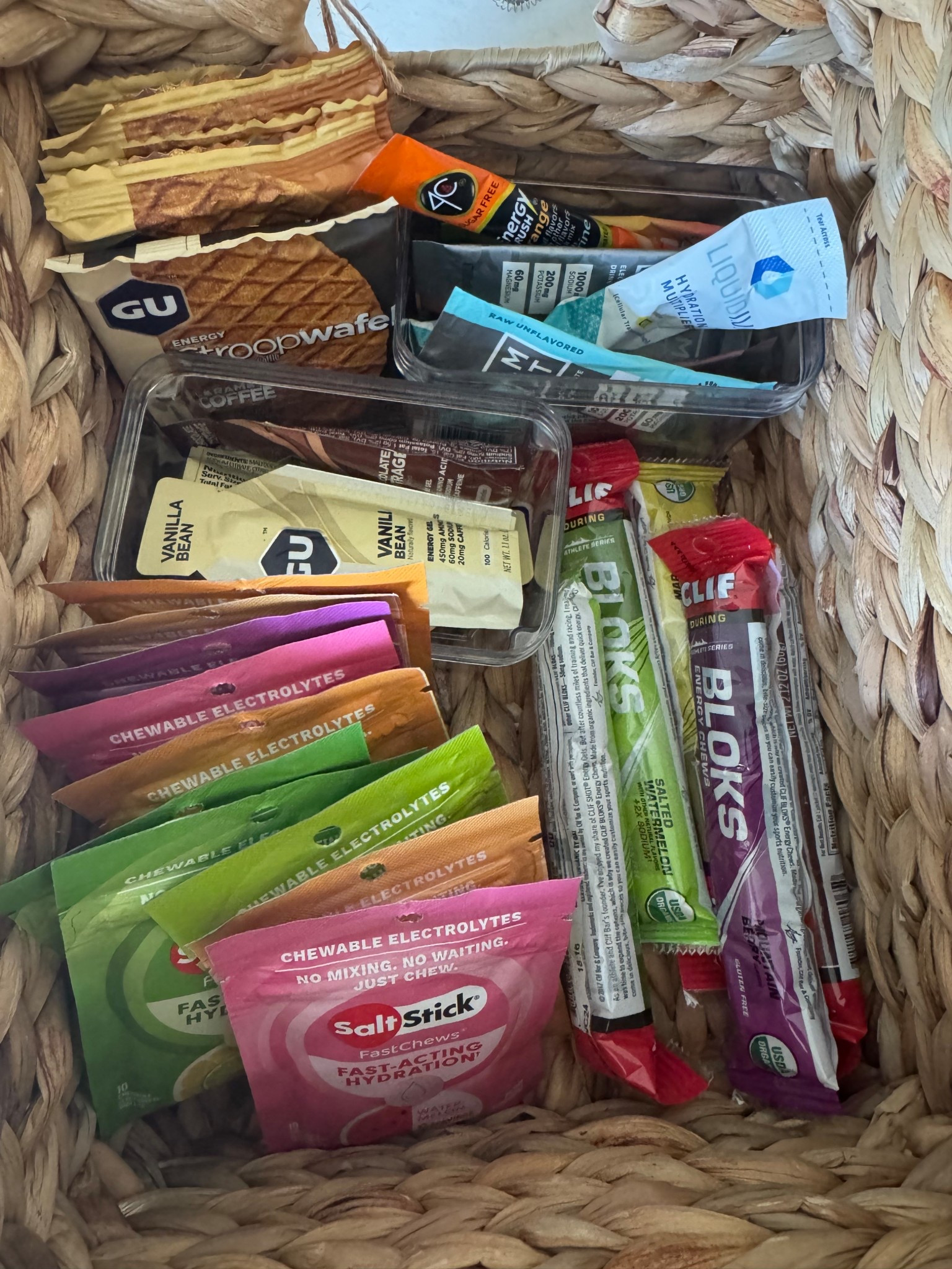Proper fuel for running includes Clif Chews, Salt Stick fast chews, GU energy Stroppewafflsd and LMNT for hydration! 

#LTKFindsUnder50 #LTKFindsUnder100 #LTKActive